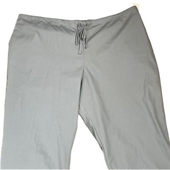 Cherokee‎ Workwear Scrub Bottom Size 2XL Gray Elastic Waist Drawstring 44X31 - Picture 2 of 4